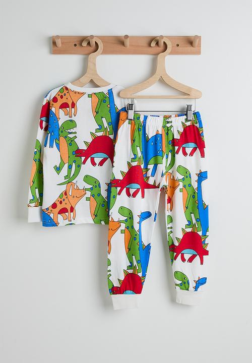 Pop Candy - Pj set - off white/dino aop