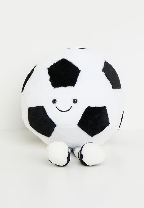 Pop Candy - Super soft football cushion - white / black