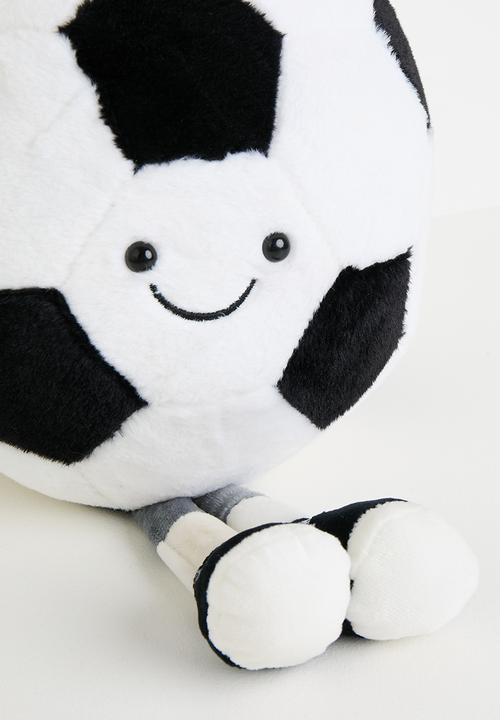 Pop Candy - Super soft football cushion - white / black