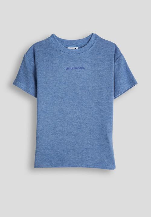 Cotton On - Cuddlecosy Short Sleeve Pyjama Top Multipack - Blue Bonnet Marle/In The Navy Marle