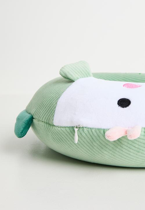 Pop Candy - Soft corduroy neck pillow - green fish