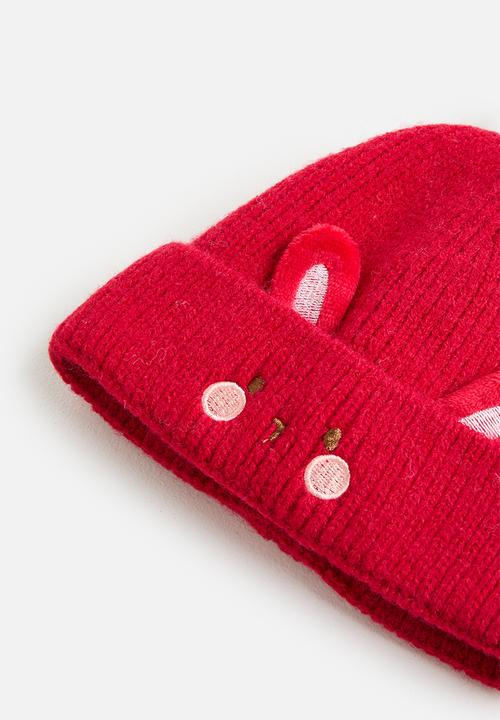 Pop Candy - Bunny beanie - flaming red