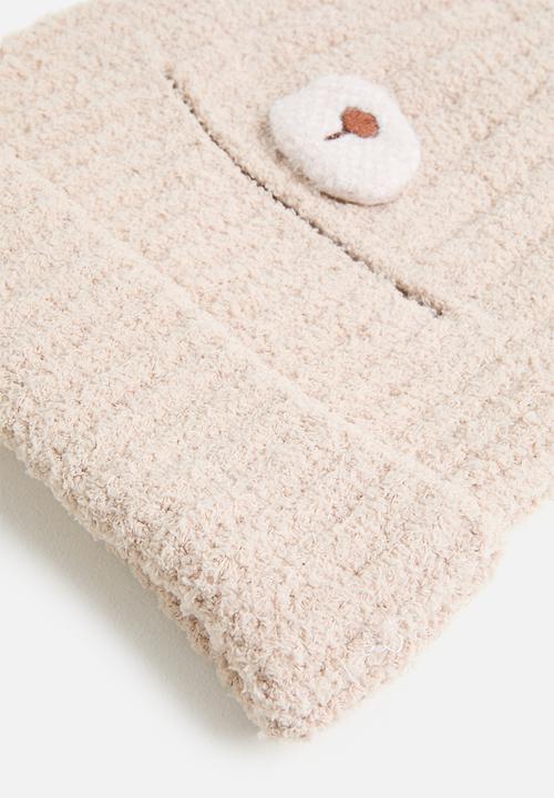 Pop Candy - Soft bear beanie - light brown