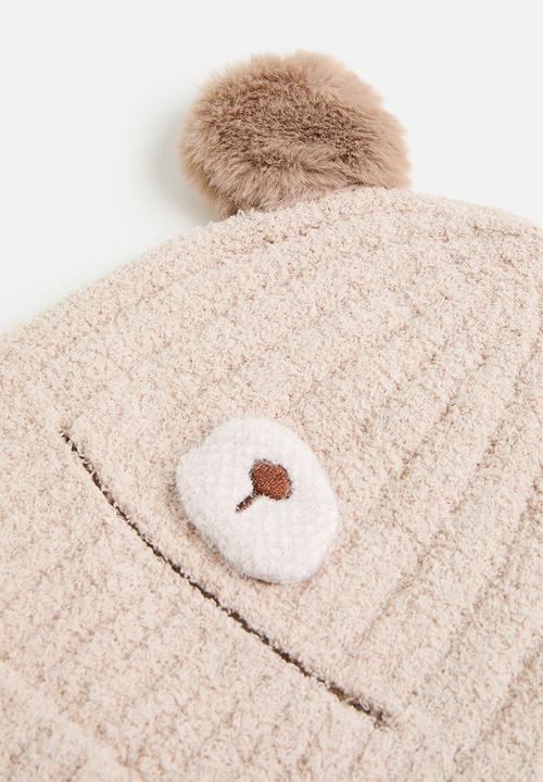 Pop Candy - Soft bear beanie - light brown
