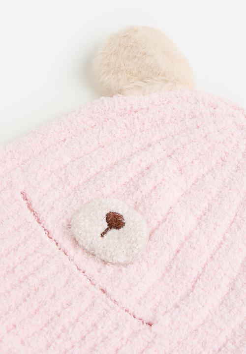 Pop Candy - Soft bear beanie - light pink