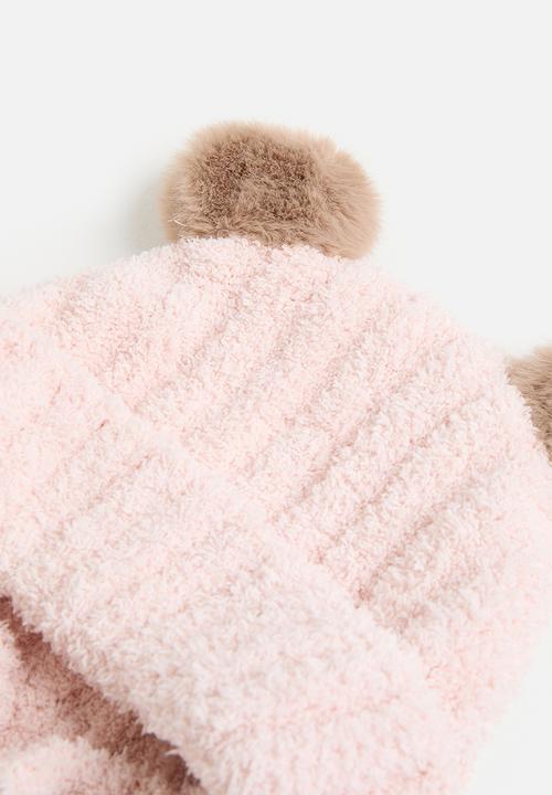 Pop Candy - Trapper beanie - pastel pink