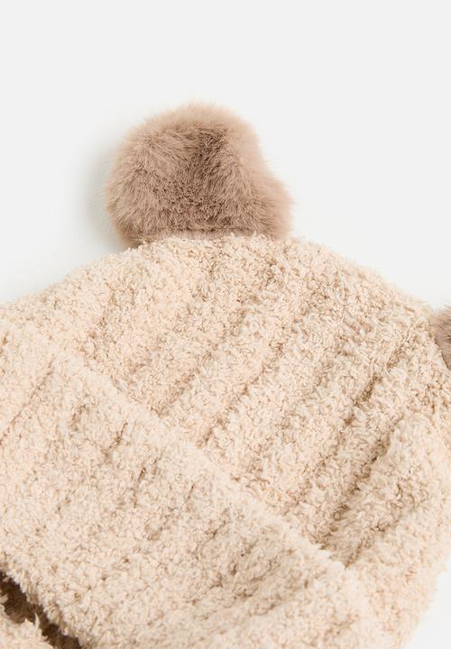 Pop Candy - Trapper beanie - light beige