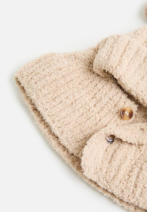 Pop Candy - Trapper beanie - light beige