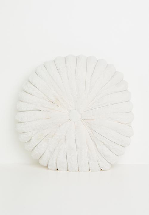 Flora round cushion - Off white