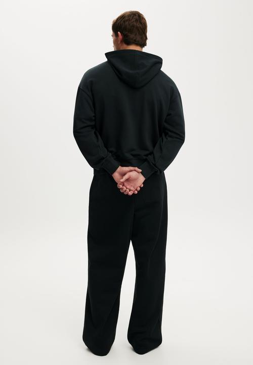 Cotton On - Zip Up Hoodie - Washed Black