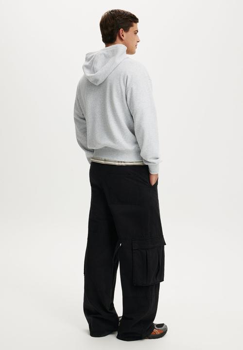 Cotton On - Zip Up Hoodie - Grey Marle