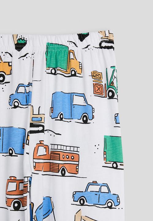 Pop Candy - Pj set - white/car multi