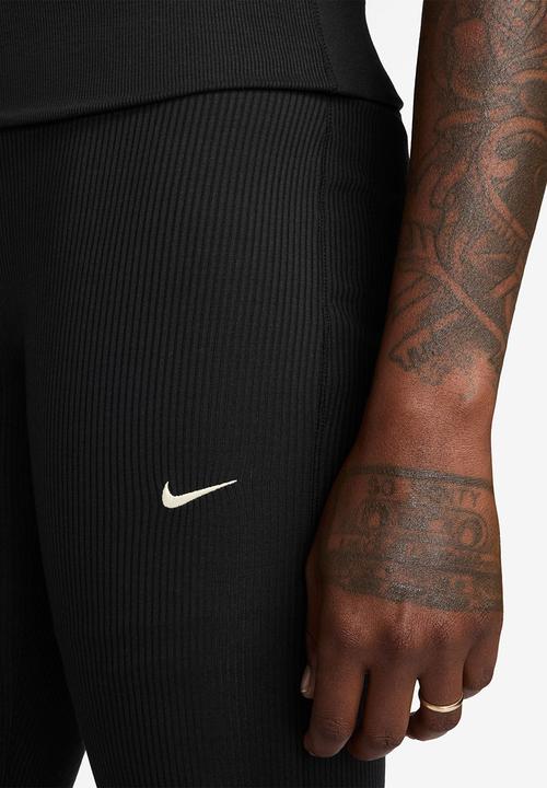 Nike - W Nsw Chill Knit Rib Pant - Black/Sail
