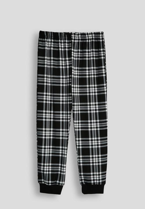 Pop Candy - Spacesaur pj set - grey/check