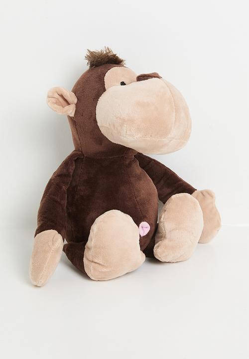 H&S - Plush Monkey Doorstop - Brown