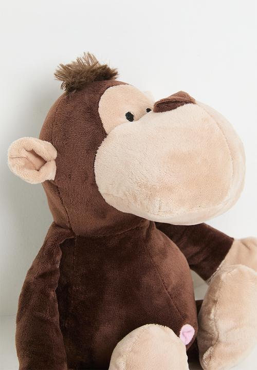 H&S - Plush Monkey Doorstop - Brown