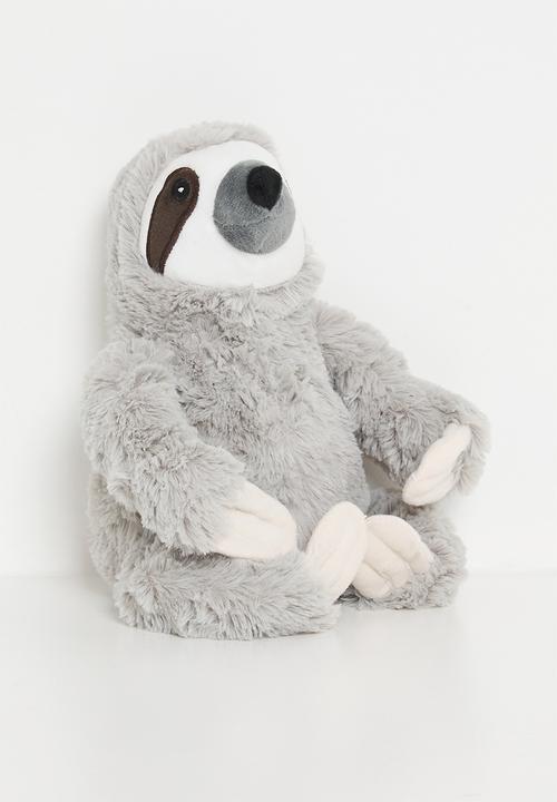 H&S - Plush Sloth Doorstop - Grey