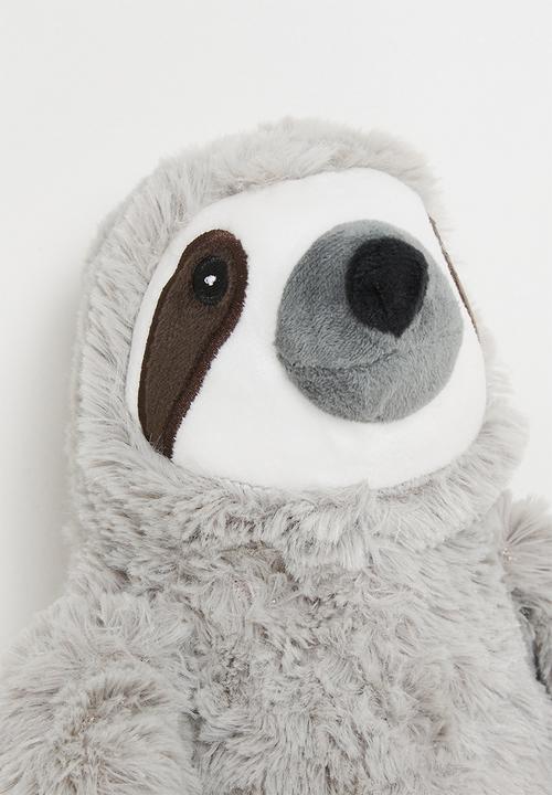 H&S - Plush Sloth Doorstop - Grey