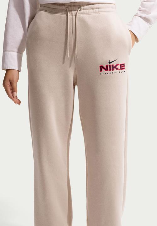 Nike - W Nsw Cls+ Flc Hr Pant Wide - Sanddrift