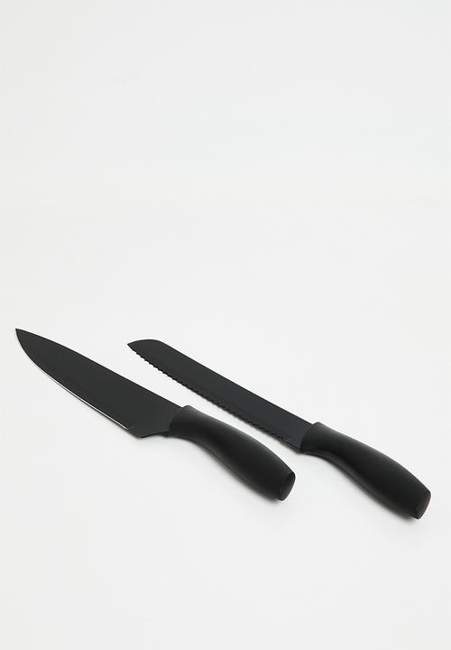 Excellent Houseware - Night 5 piece knife set - Black
