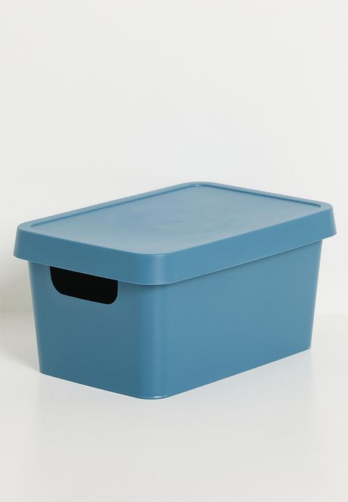 Storage Solutions - Stack storage box w lid 3.6 L - Blue