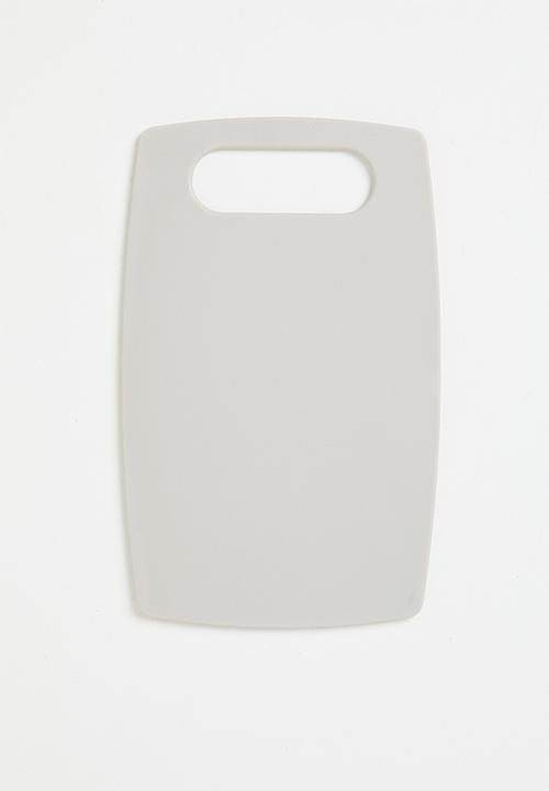 Excellent Houseware - PP cutting board set of 3 - White & grey