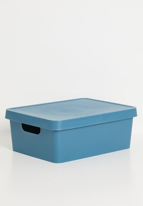 Storage Solutions - Stack storage box w lid 11 L - Blue
