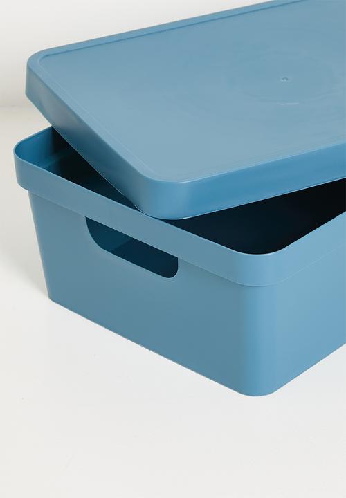 Storage Solutions - Stack storage box w lid 11 L - Blue