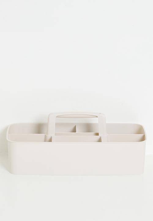 Stackable Compartment Box - White