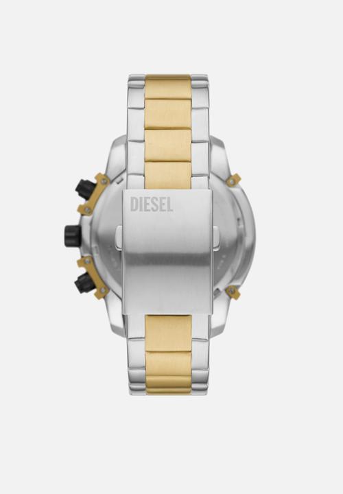 Diesel  - Griffed Chronograph Two-Tone  Watch -  Silver/Gold