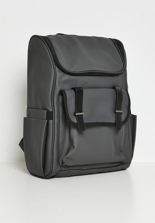 Pop Candy - Top loader backpack with strapped pocket - dark grey