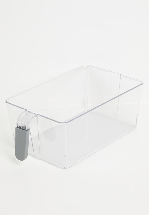 Excellent Houseware - Silicone handle fridge organizer - Clear