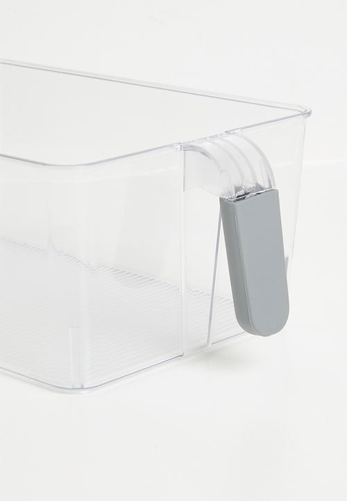 Excellent Houseware - Silicone handle fridge organizer - Clear