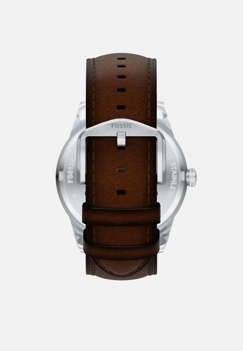 Fossil - Pearson Multifunction  Watch - Silver/Brown