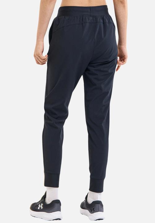 Under Armour - UA Rival Hi Rise Woven Pant - Black/White