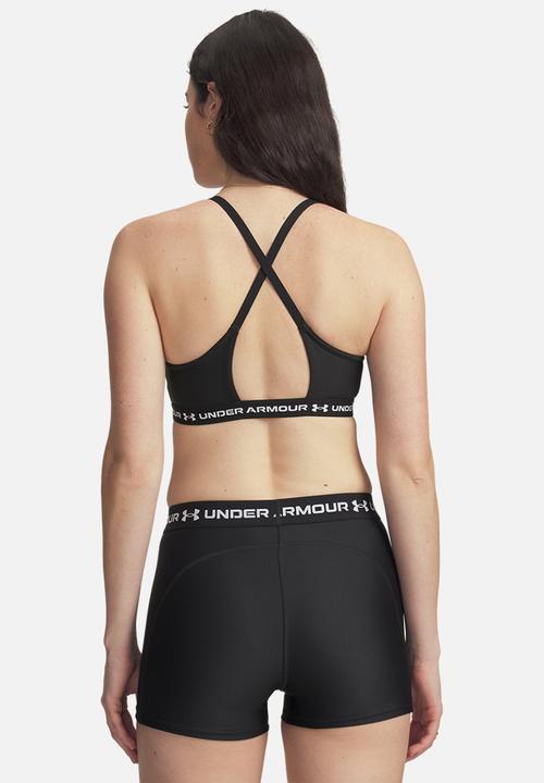 Under Armour - UA Crossback Low Bra - Ultimate Black/White
