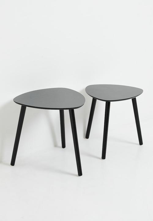 H&S - Mila Nested Side Tables - Black