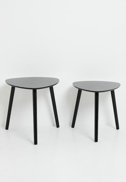 H&S - Mila Nested Side Tables - Black