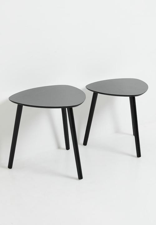 H&S - Mila Nested Side Tables - Black