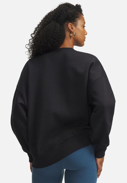 Under Armour - Rival Flc OS Varsity Crew - Black/White