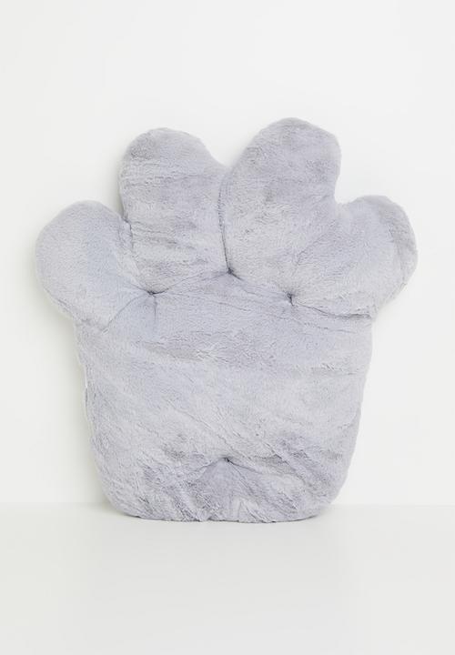 Pop Candy - Super soft paw cushion - grey & pink