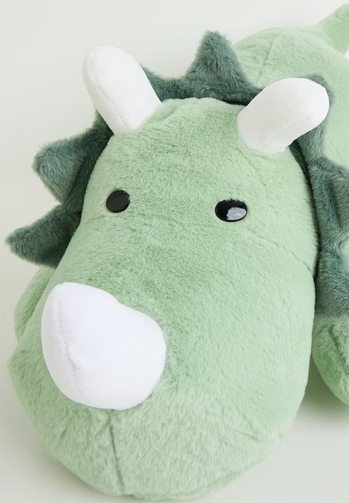 Pop Candy - Super soft plush dino cushion - light green