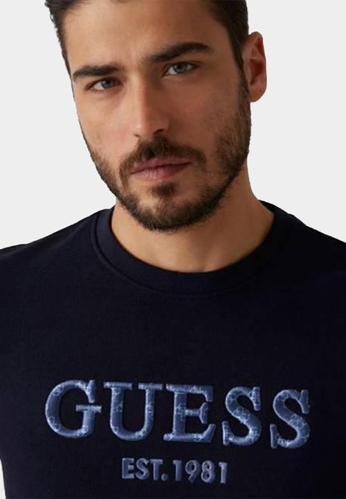 GUESS - Cn Basic Sweatshirt - Smart Blue