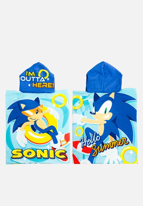 Character Group - Sonic  Hooded Towel - Blue