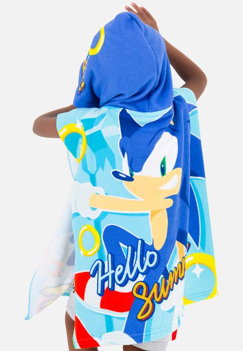 Character Group - Sonic  Hooded Towel - Blue