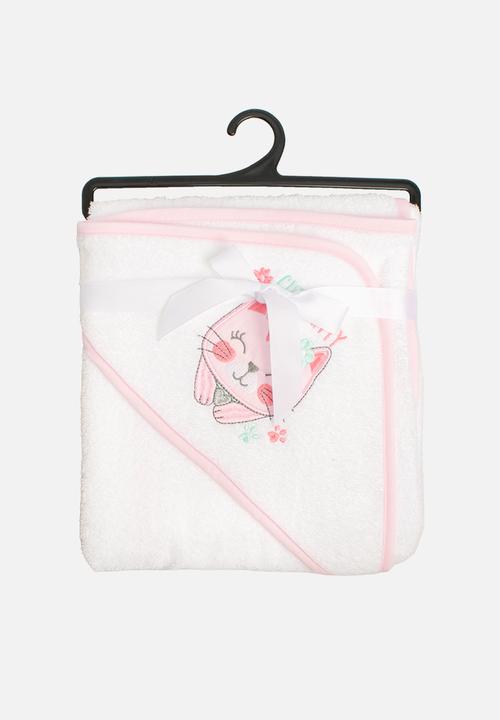 Character Group - Cats Baby Hooded Towel - pink