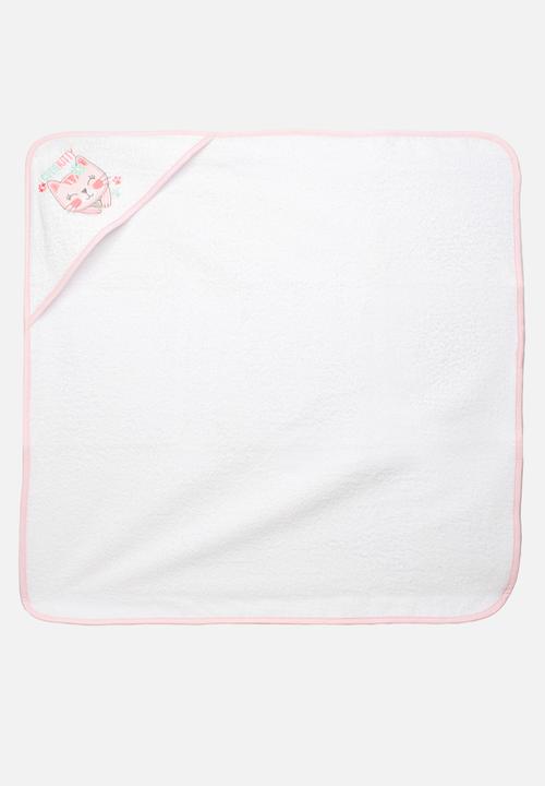 Character Group - Cats Baby Hooded Towel - pink