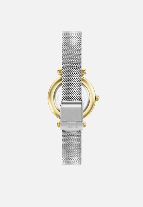 Fossil - Carlie Mini Three-Hand  Watch -  Silver/Gold