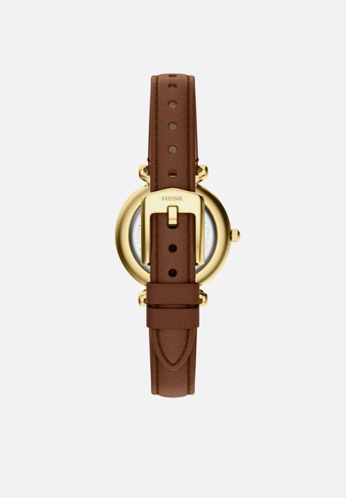 Fossil - Carlie Mini Three-Hand Watch - Brown