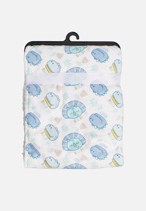 Character Group - Dino Sherpa Throw - blue